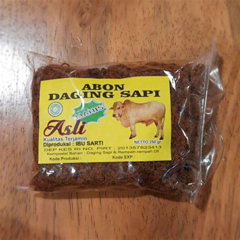 Jual Abon Daging Sapi Ibu Sarti Asli Surabaya Shopee Indonesia