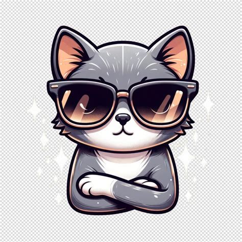 Premium PSD Cool Cats In Sunglasses Illustration