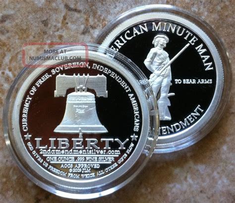 1oz. . 999 Fine Silver " 2nd Amendment " Bill Of Rights Trust Coin ...