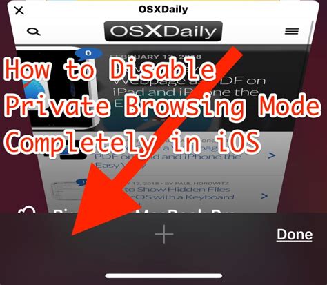 How To Completely Disable Private Browsing In Ios On Iphone And Ipad