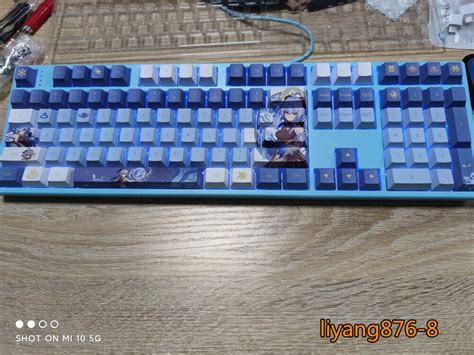 Genshin Hutao Keycap Set Pbt Genshi Theme Mechanical Keyboard Cap