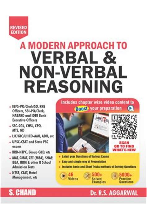 Modern Approach To Verbal Non Verbal Reasoning By Rs Aggarwal