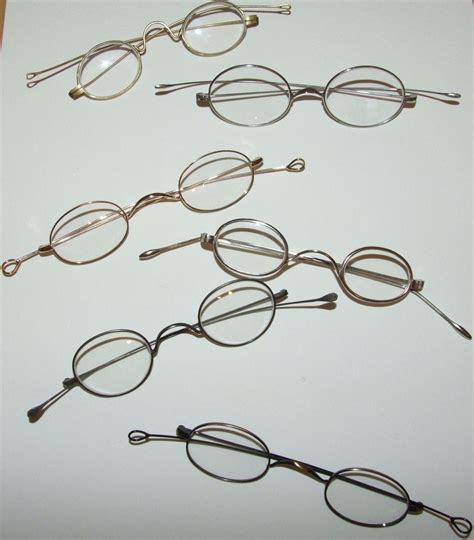 Edwardian Style Wire Framed Spectacles Available To Hire From Vintage