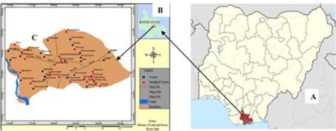 A Map Of Nigeria With Rivers State Inset B Map Of Rivers State With Download Scientific