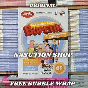 Jual Hot Produk Buku Bupetik Kelas 6 Sd 6A 6B 6C 6D 6E K13 Revisi