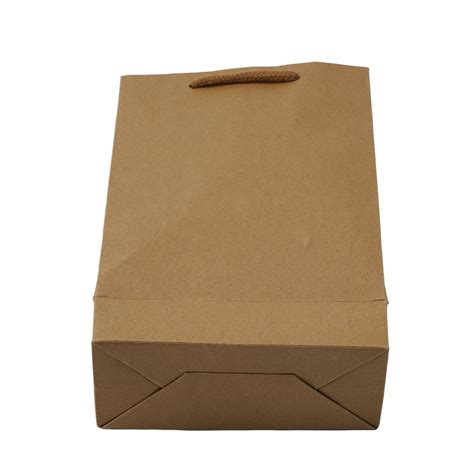 Sturdy Kraft Paper Bag With Handles Green And Environmentally Friendly