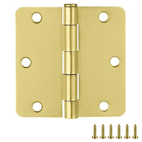 Door Hinge Satin Brass 3 5 Inch 10 Pack ǀ Hardware Locks ǀ Today s