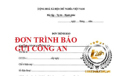 Mẫu Đơn Trình Báo Mất Biển Số Xe Máy Hướng Dẫn Và Mẹo Cần Biết Trung