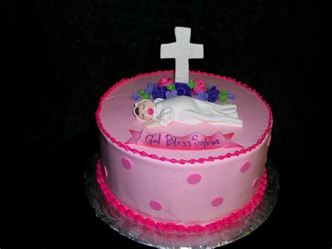 BABY GIRL BAPTISM CAKE