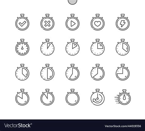 Stopwatch Time Speed And Clock Half An Hour Vector Image