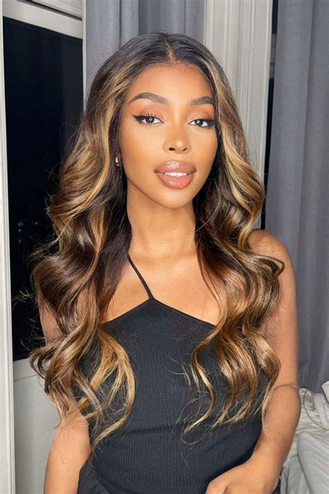 Natural Hair Color Ideas For Black Women Highlights In 2023 Human Hair Wigs Long Human Hair