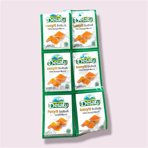 Kunyit Bubuk Desaku 1 Renceng 12 Sachet Lazada Indonesia