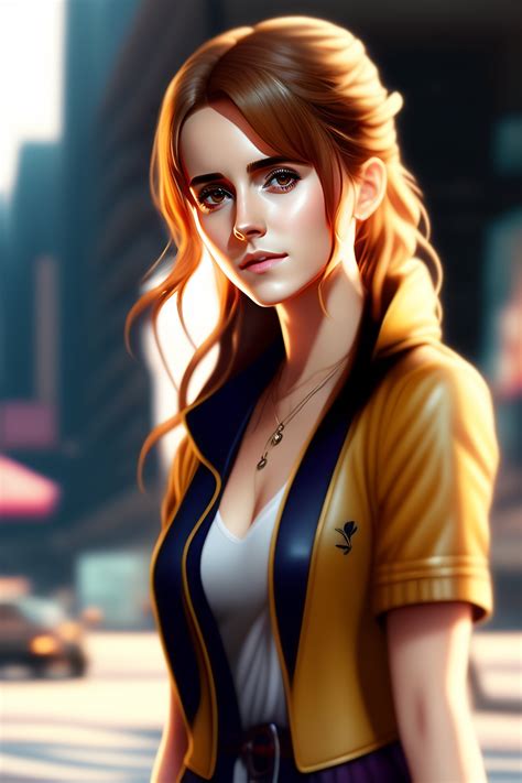 Lexica Emma Watson D Art Anime Steins Gate Style