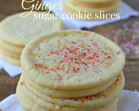 Lemon Ginger Sugar Cookie Slices Recipe