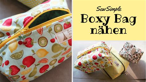 Boxy Bag Kosmetiktasche N Hen Anleitung Sewsimple