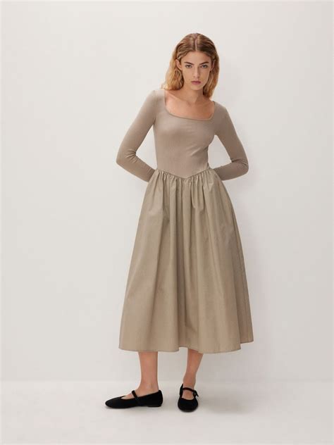 Rochie Midi Culoare Nude Reserved B X