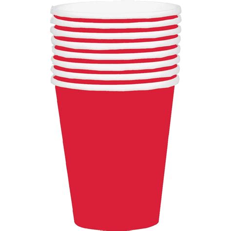 Amscan Paper Cups 20 Pack 354ml - Apple Red | BIG W