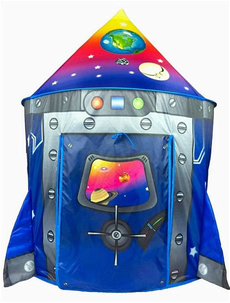 Rocket Ship Play Tent Playhouse Unique Space And Planet Design Etsy