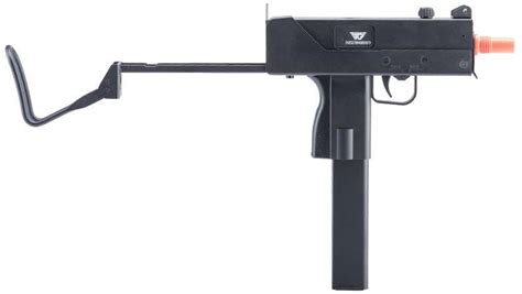 JG Full Size MAC-10 Airsoft AEG Sub Machine Gun, Black | Airsoft Station