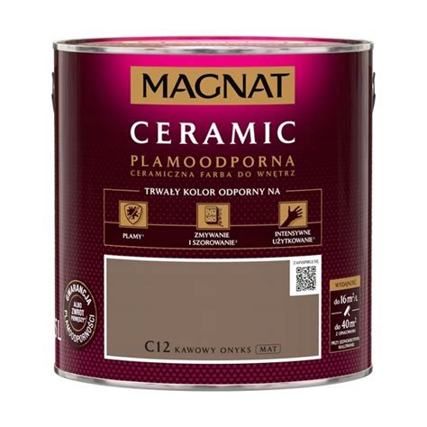 MAGNAT Ceramic 2 5L C12 Kawowy Onyks ceramik ceramiczna farba do wnętrz