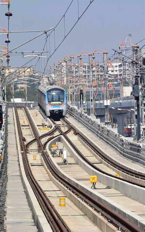 21 New Images From Inside Hyderabad Metros Nagole Station And Trial Runs