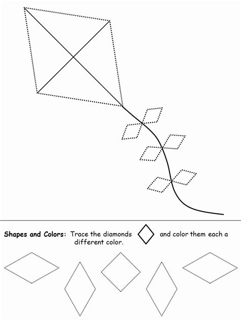 Preschool Diamond Shape Worksheets Lovely Shapes Recognition Practice ...