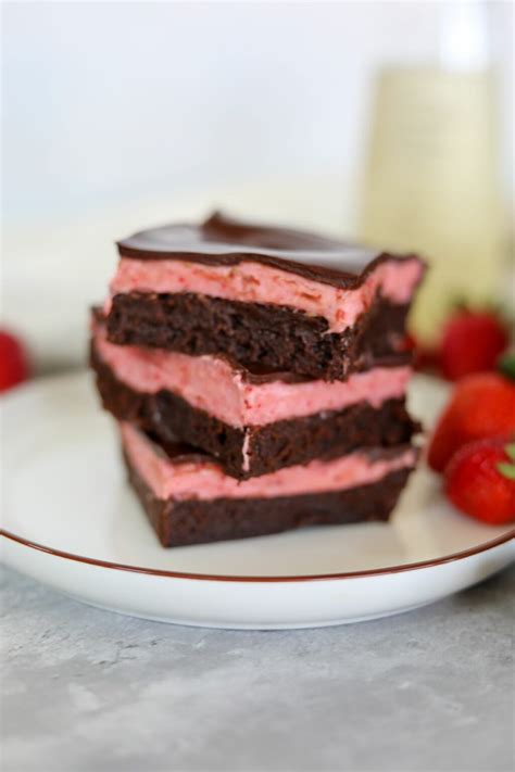 Chocolate Covered Strawberry Brownies Man Meets Oven