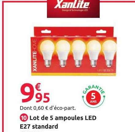 Promo Lot De Ampoules Led E Standard Chez Mr Bricolage Icatalogue Fr