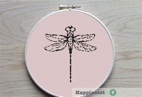 Cross Stitch Pattern Dragonfly Insect Pattern Modern Cross Stitch Pdf Instant Download