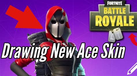 How To Draw The New Ace Skin Starter Pack 3 Skin From Fortnite