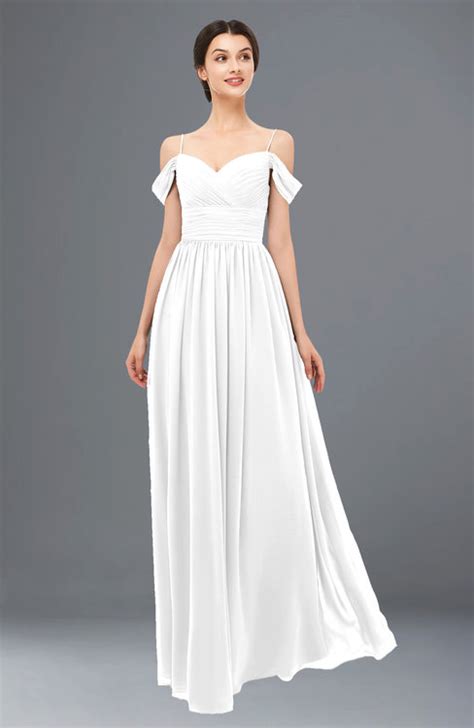Colsbm Angel White Bridesmaid Dresses Colorsbridesmaid