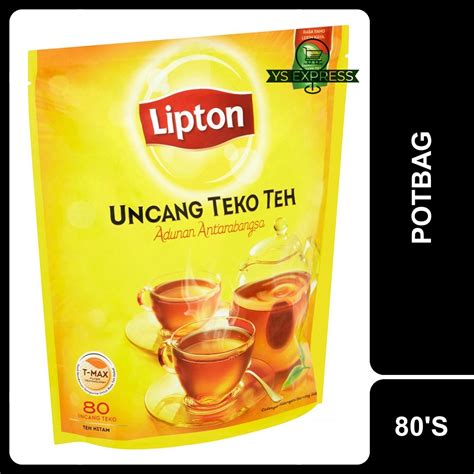 LIPTON Potbag 80 S Uncang Teko Teh Shopee Malaysia