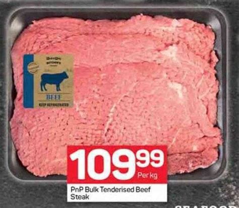 Pnp Bulk Tenderised Beef Steak Offer At Pick N Pay