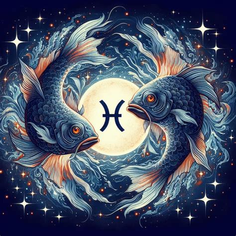Signo De Peixes Imagens - Ilustrações do signo do zodíaco de peixes e um céu estrelado | imagem ...