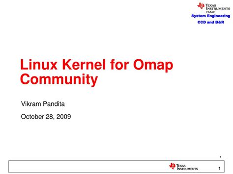 Ppt Linux Kernel For Omap Community Powerpoint Presentation Free