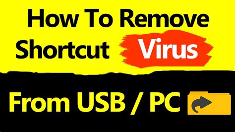 Remove Shortcut Virus From Usb And Restore Files Comment Supprimer Le