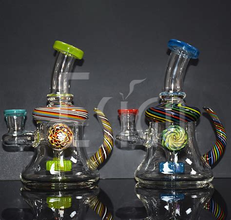 Esigo American Stlye Glass Mini Dab Oil Rig Hookah Water Pipe China