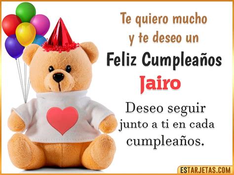 Feliz Cumplea Os Jairo Im Genes Tarjetas Y Mensajes