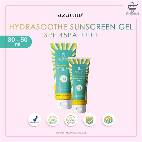 Jual AZARINE Hydrasoothe Sunscreen Gel SPF 45 PA Blue Light