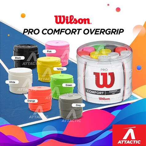 Wilson Pro Comfort Overgrip Tennis Badminton 100 Authentic Thin