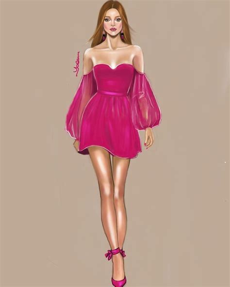 Pin By Pink Rose On Tasarım çizimler Fashion Illustration Dresses Fashion Drawing Dresses