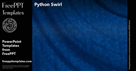 Python Swirl Powerpoint Templates