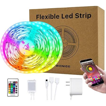 Amazon Ft Led Lights For Bedroom Fonewe Led Strip Lights Led