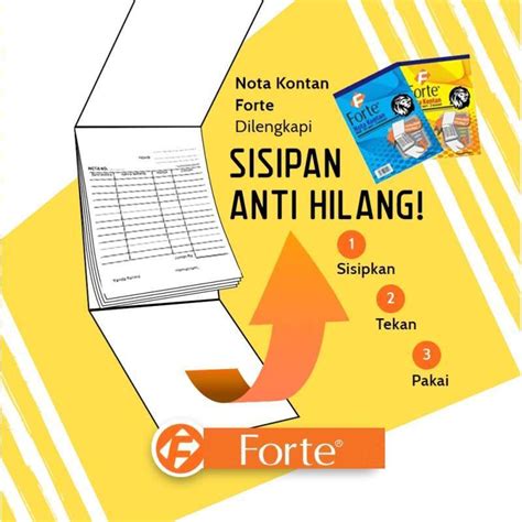 Jual Buku Nota Kontan Forte Kecil Ply Lembar Di Seller Tg Jkt