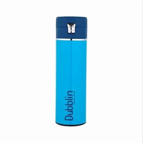 Dubblin Glitter Stainless Steel Sports Thermos Flask Keeps Hot Hours Cold Hours Blue