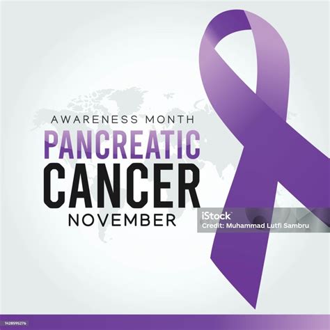 Pancreatic Cancer Awareness Month Vector Illustration Suitable For Greeting Card Poster And