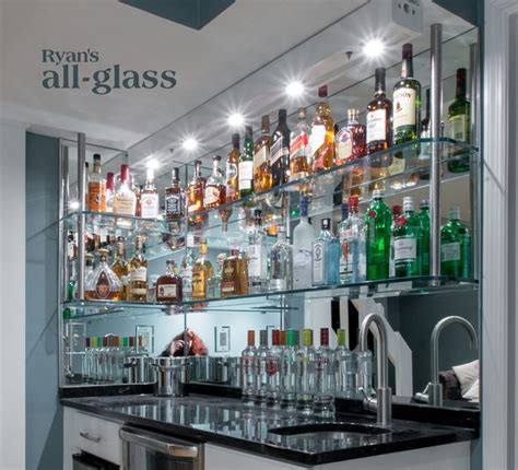 Image Result For Mirrored Shelves Above Bar Home Bar Designs Glass