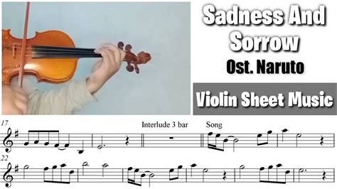 Free Sheet Sadness And Sorrow Ost Naruto Violin Sheet Music