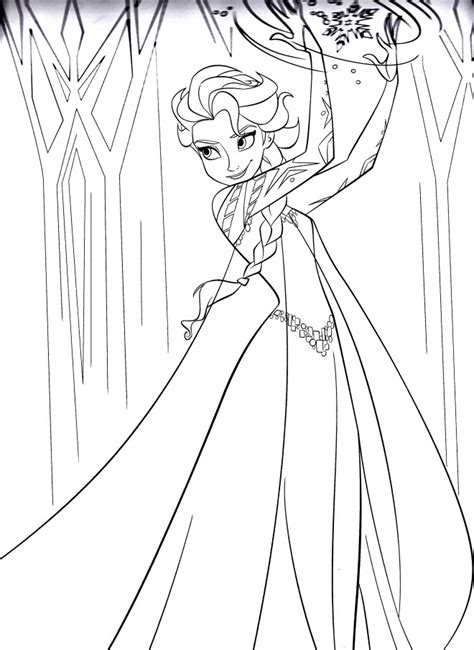 Coloriage Elsa Reine Des Neiges Dessin Gratuit à Imprimer