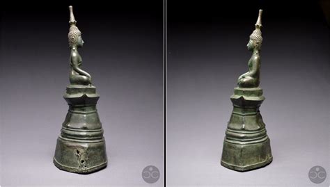 Proantic Laos 18th Century Important Maravijaya Buddha In Bronze W